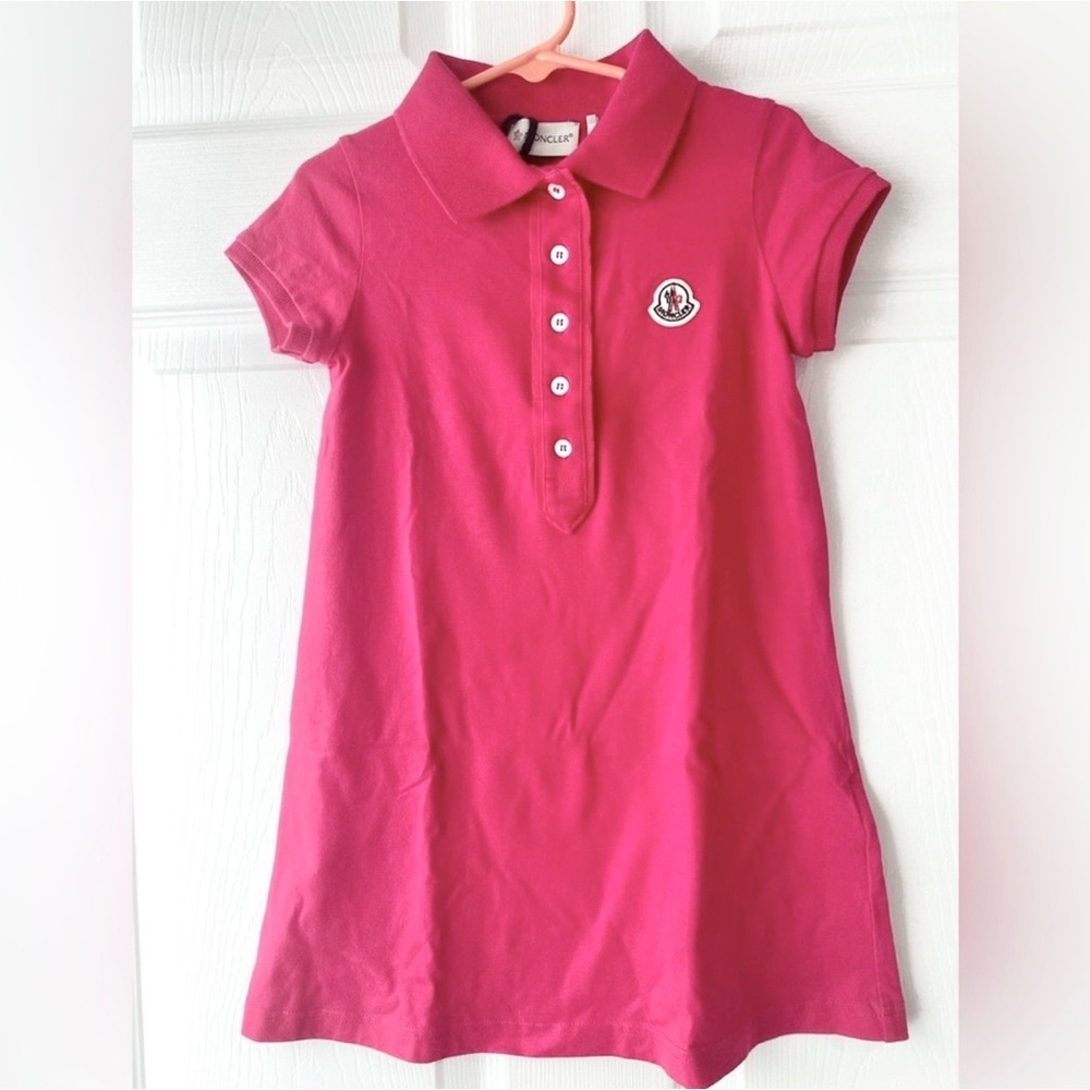 Moncler ABITO M/C DRESS Dark Pink Size 5 New with Tags